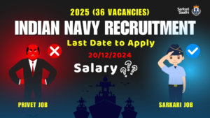 Indian Navy Recruitment 2025 (36 Vacancies) 10+2 B.Tech Entry July 2025 Online Form