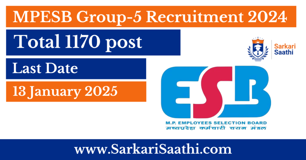 MPESB Group-5 Recruitment 2024
