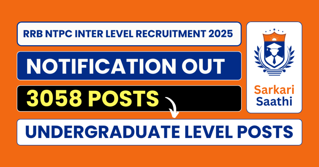 RRB NTPC Inter Level Recruitment 2025