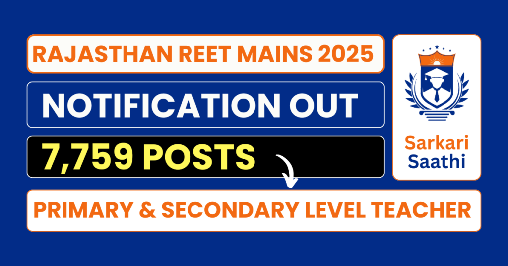 Rajasthan REET Mains 2025