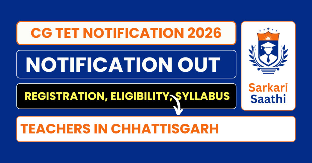 CG TET Notification 2026