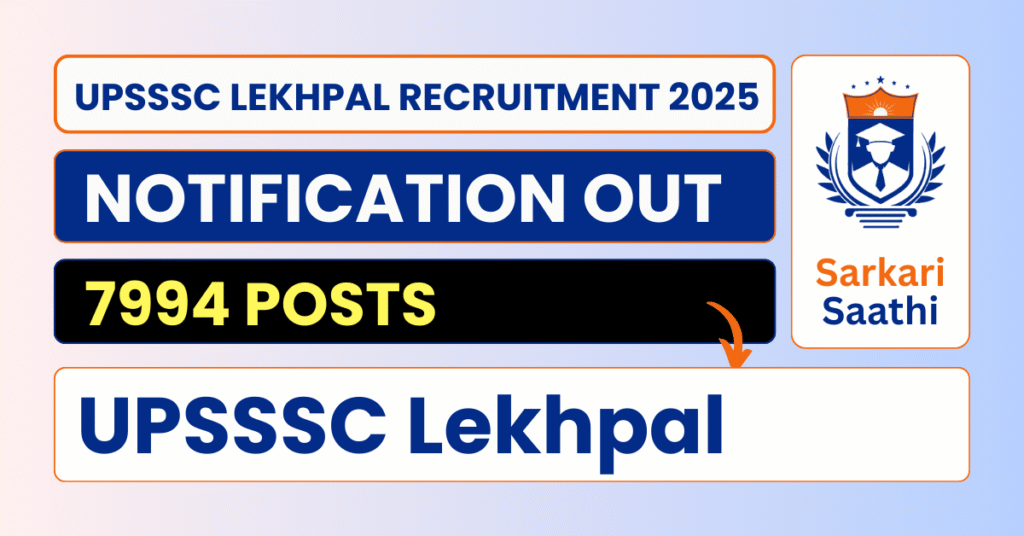 UPSSSC Lekhpal Recruitment 2025