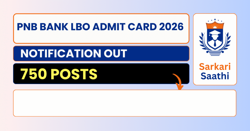 PNB Bank LBO Admit Card 2026