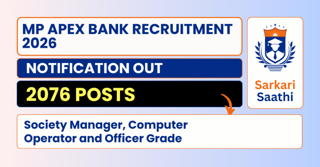 MP Apex Bank Recruitment 2026